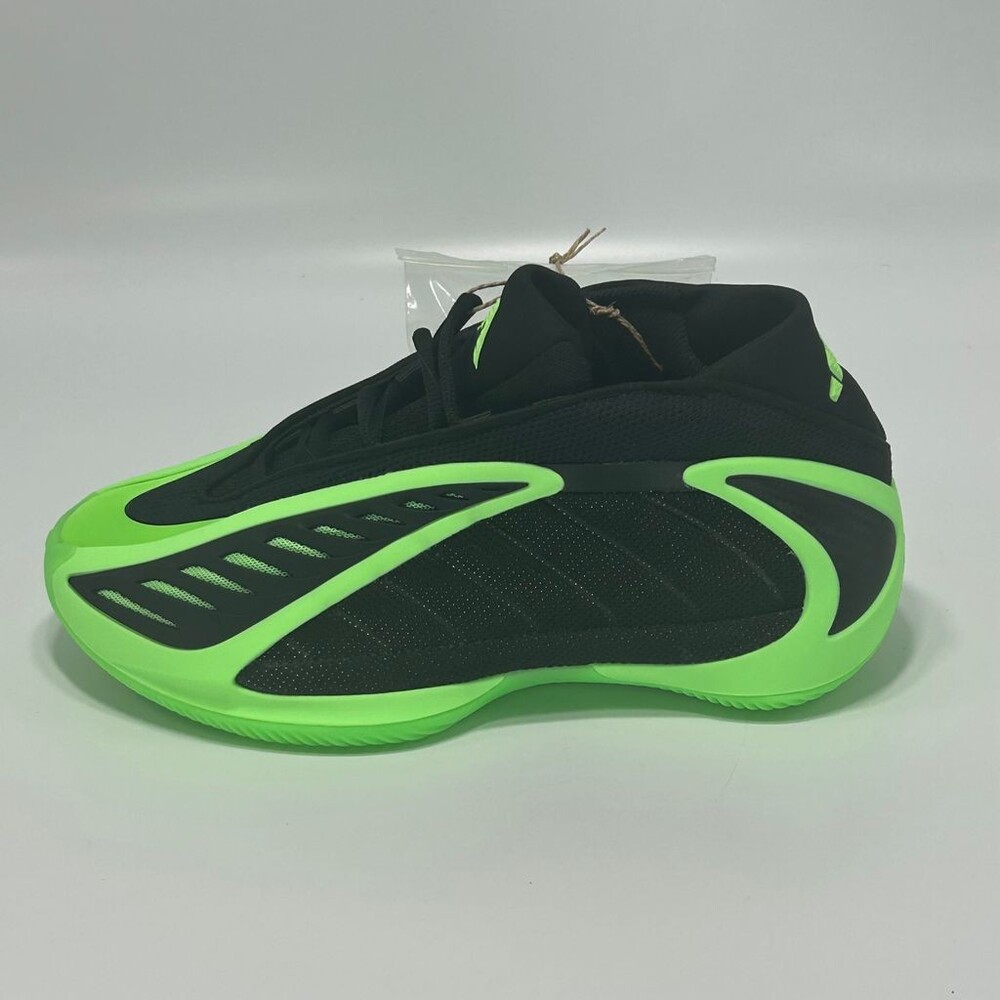 Adidas Anthony Edwards2 Lime Burst Size US 5 Black/Green JQ2049 Basketball Shoes